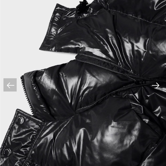 Men's Black Puffer Jacket with Hood - Picture 8 of 17